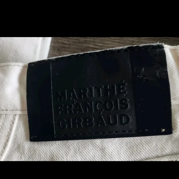 Marithe Francois Girbaud Vintage White Cream Denim Pants Jeans Womens Size 4